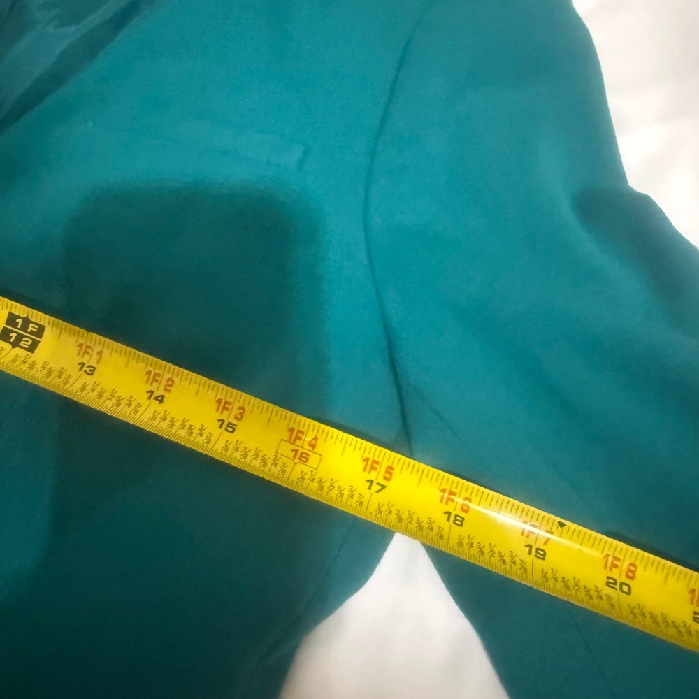 The Limited Teal Blue Open Front Collarless Cropped Blazer Jacket Womens Size S - Picture 4 of 10